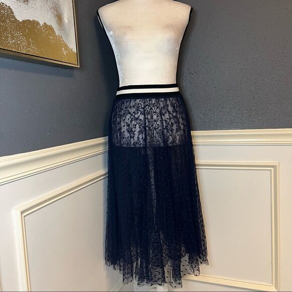 Loyd / Ford Palm Springs two layer mesh and silk skirt - Picture 5 of 12